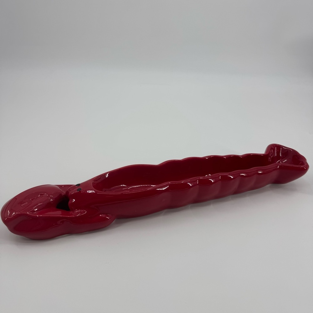 Boston Warehouse Ceramic Lobster Serving Dish – Red – 2004 – Coastal Kitchen